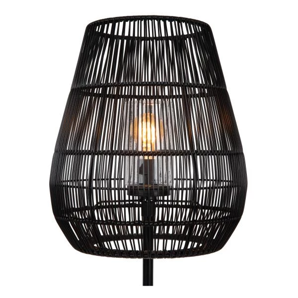 Lucide NERIDA - Lámpara de suelo Dentro/Fuera - Ø 35 cm - 1xE27 - IP44 - Negro - detalle 1